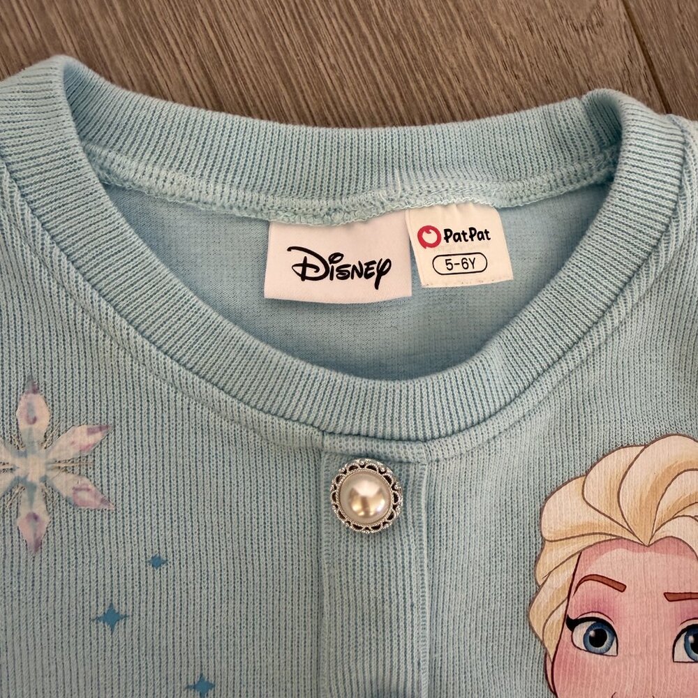 Disney Frozen Elsa Cardigan Size 5 6 Years PatPat - Picture 3 of 6